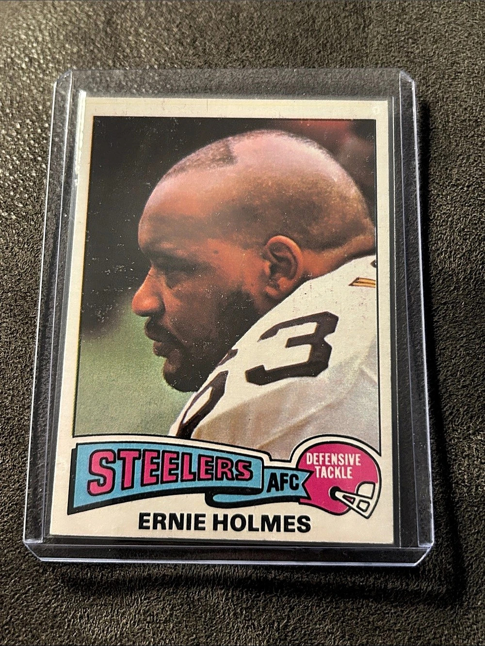 1975 Topps Ernie Holmes #328 Pittsburgh Steelers